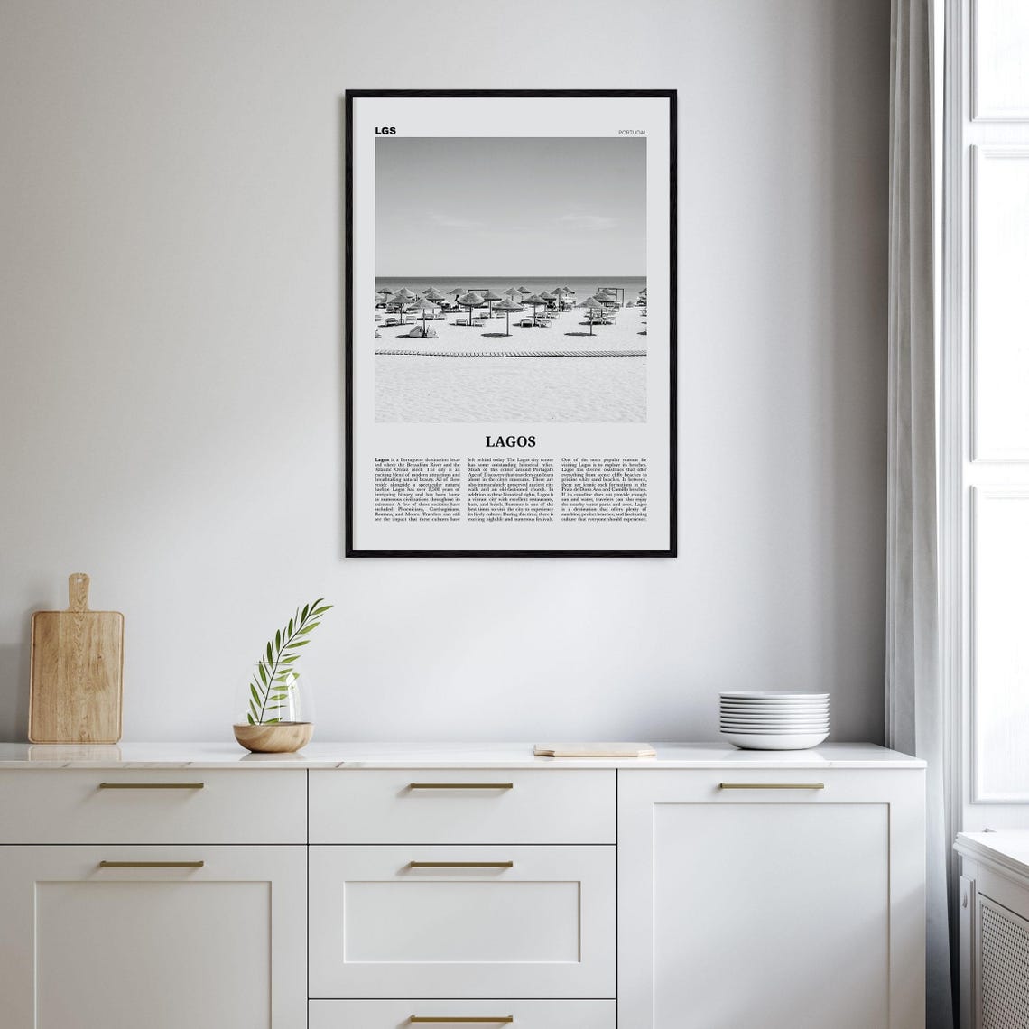 Lagos Print Black And White Portugal Lagos Wall Art Lagos Poster Lagos Photo Lagos Wall Dcor Portugal Portuguesa - Image 2