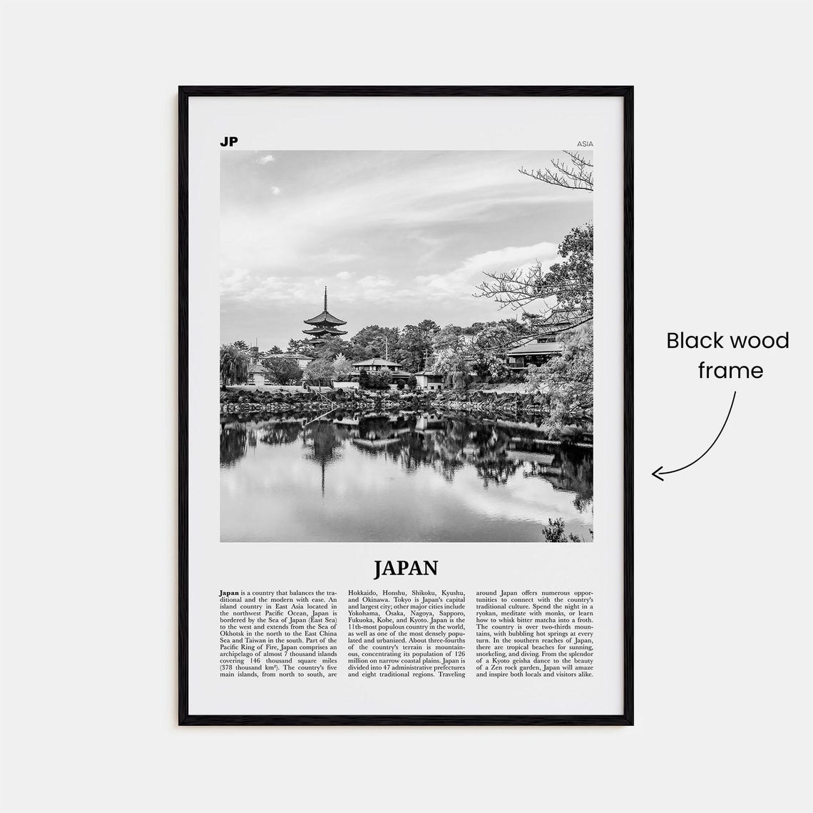 Japan Print Black And White No 2 Japan Wall Art Japan Poster Japan Photo Japan Wall Decor Country Art Print Tokyo Asia - Image 3
