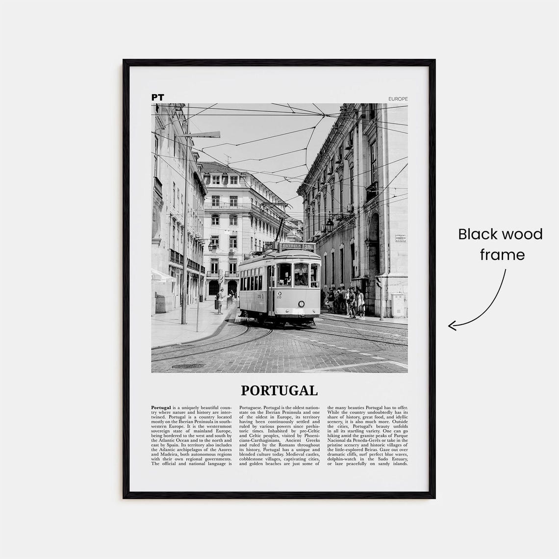 Portugal Print Black And White No 2 Portugal Wall Art Portugal Poster Portugal Photo Portugal Wall Decor Portuguesa Lisbon - Image 3