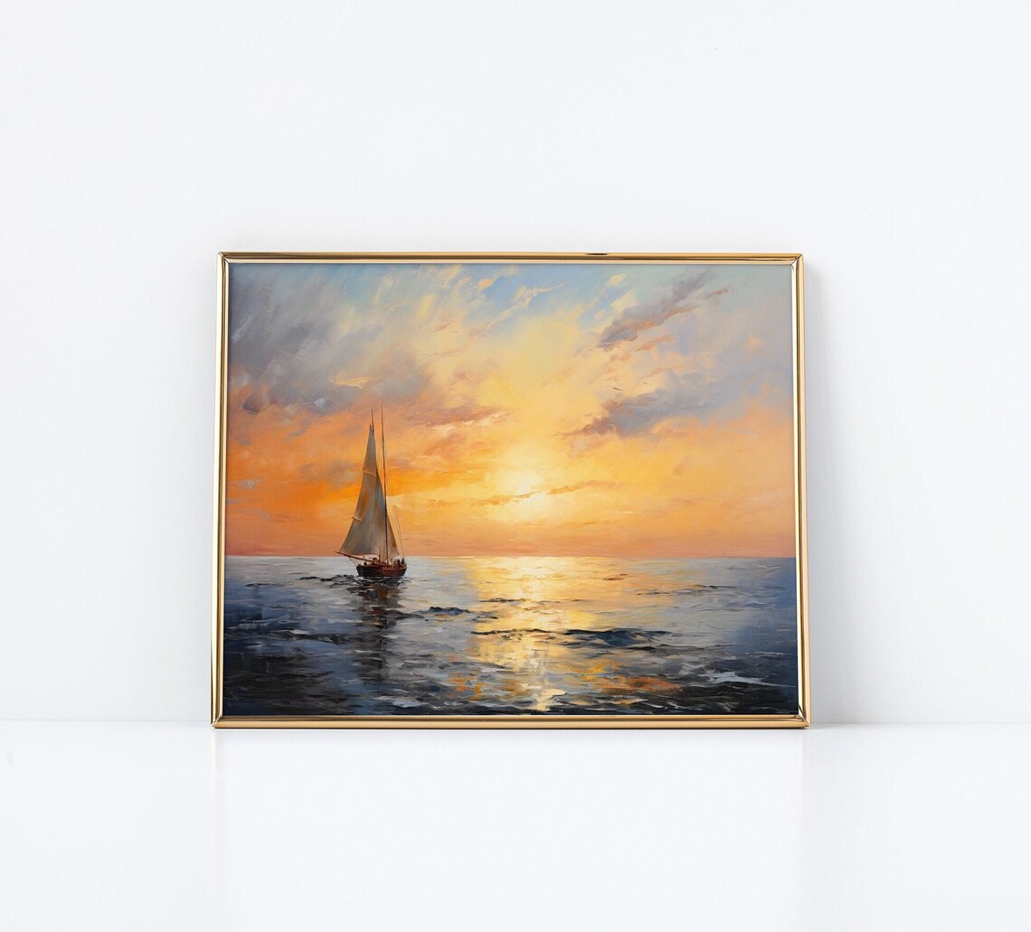 Stella Luv At Dusk, Post Impressionist Seascapes - Image 3
