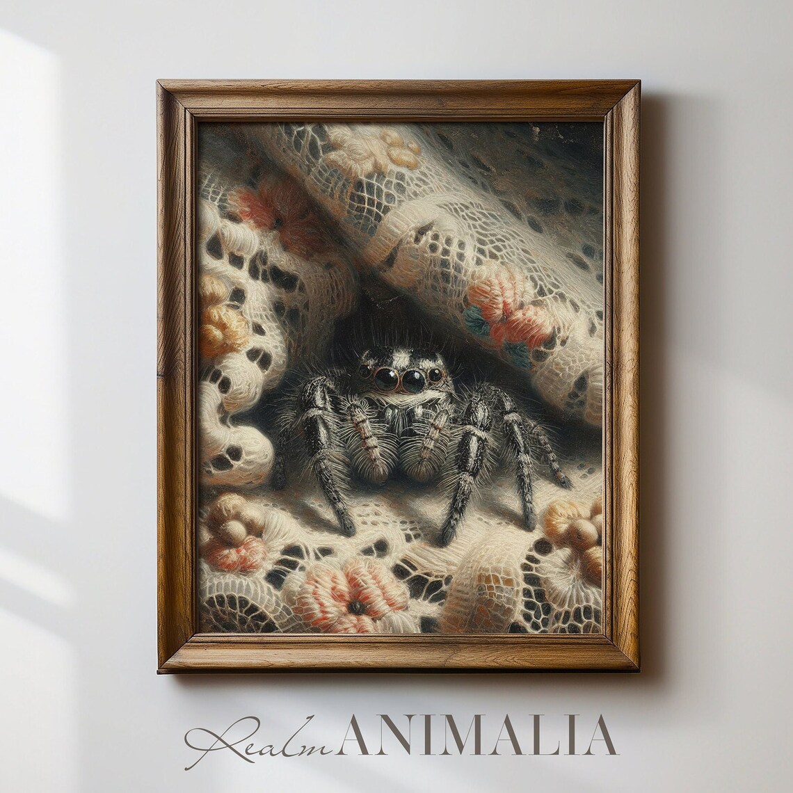 Vintage Jumping Spider Portrait Art Print - Image 4