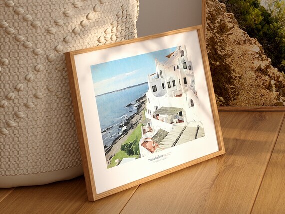 Personalized Travel Memories Watercolor Print