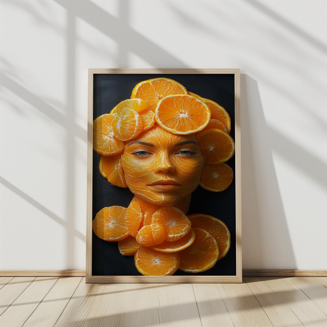 Citrus Orange Portrait Wall Art Modern Creative Printing Contemporary Kitchen Wall Decor Modern Wall Art Portrait Art - Image 2