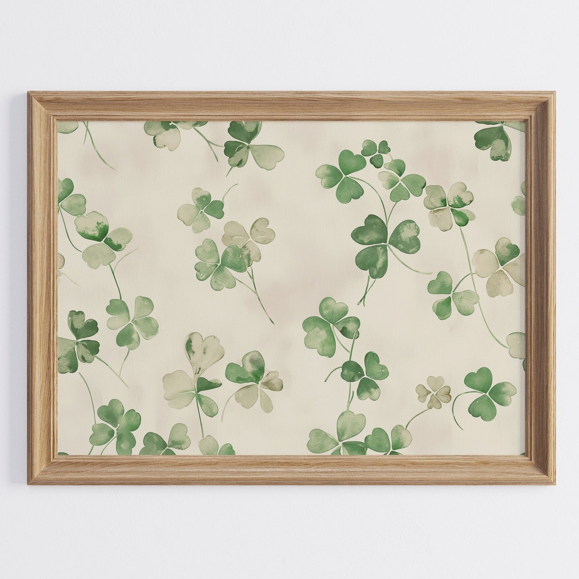 Shamrock St Patricks Day Boho Art Print
