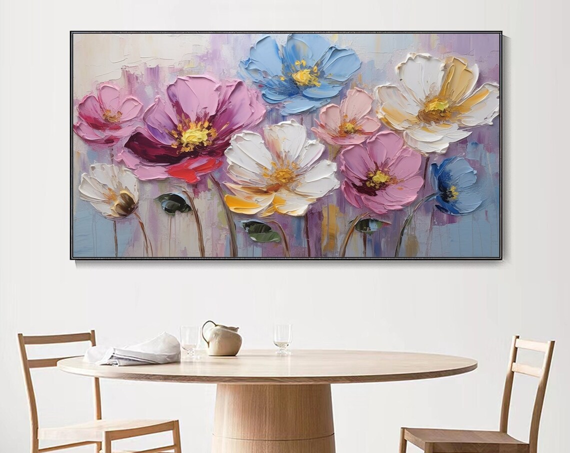 Colorful Floral Botanical Oil-Painting-Style Art Print - Image 3