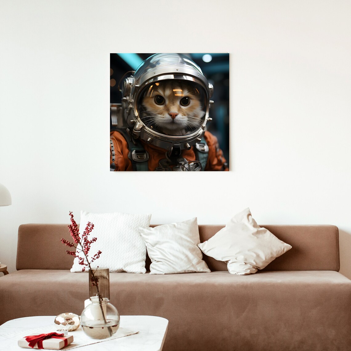 Cat Astronaut, Animal Lover Gift Poster - Image 2