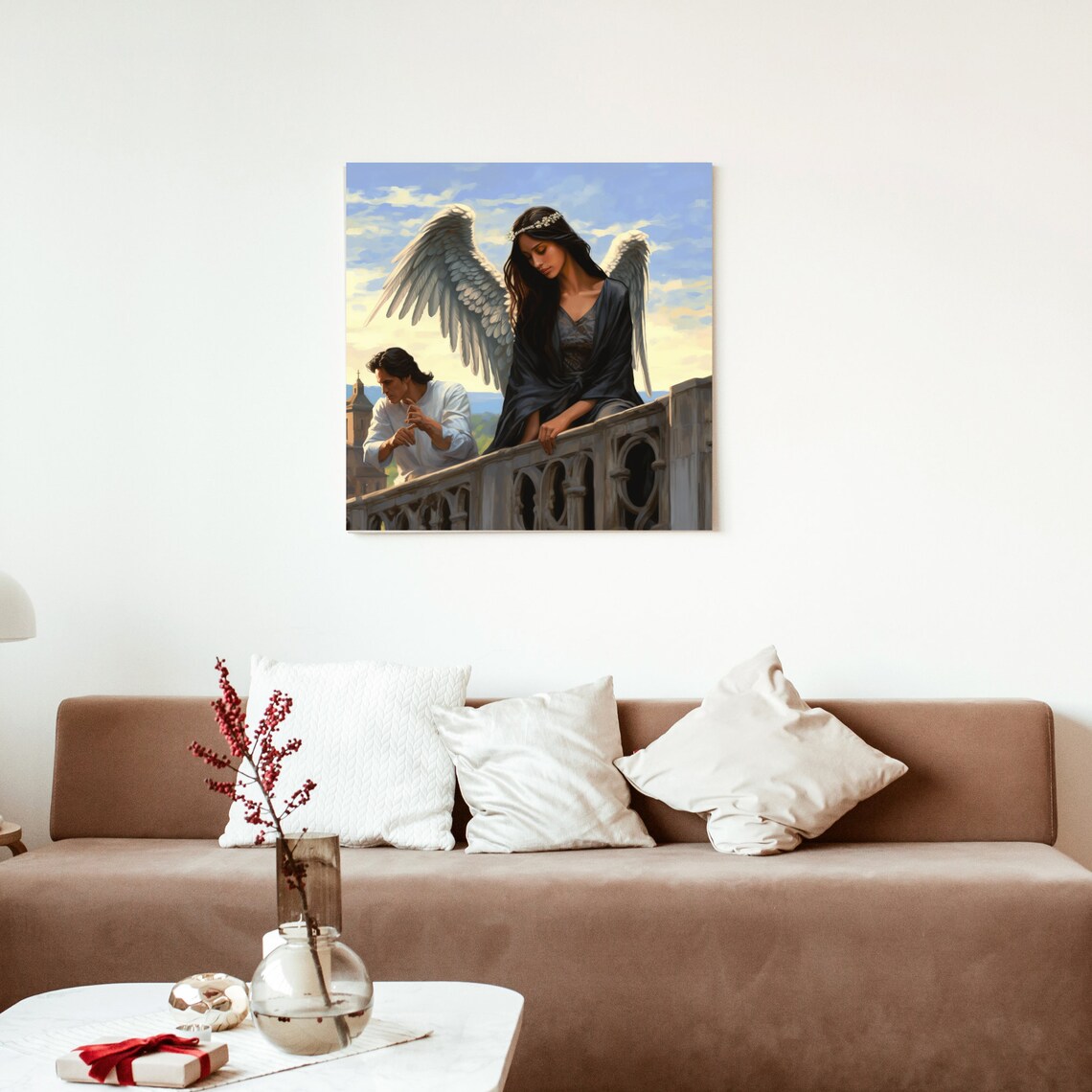 Love Couple Angel Poster, Romantic Home Decor - Image 3