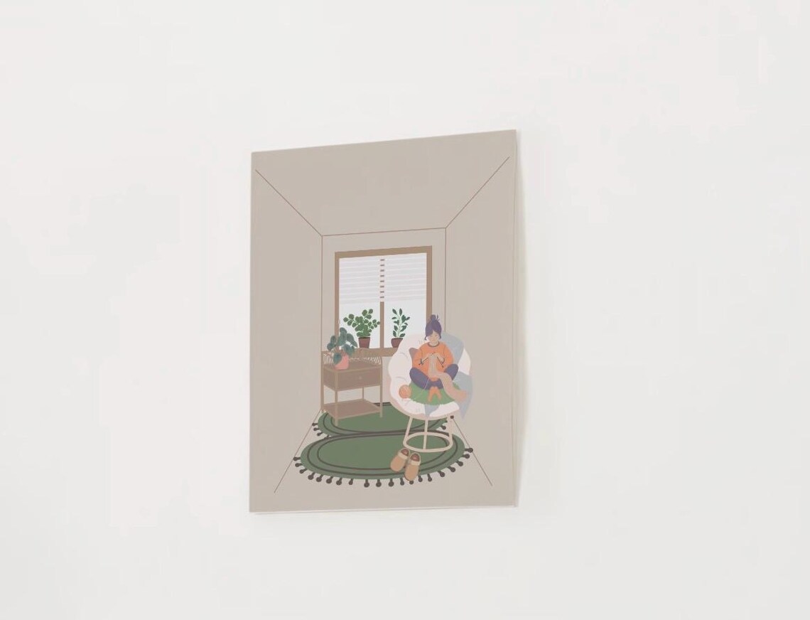 Knitting Art Print, Knitter Gallery Wall - Image 4