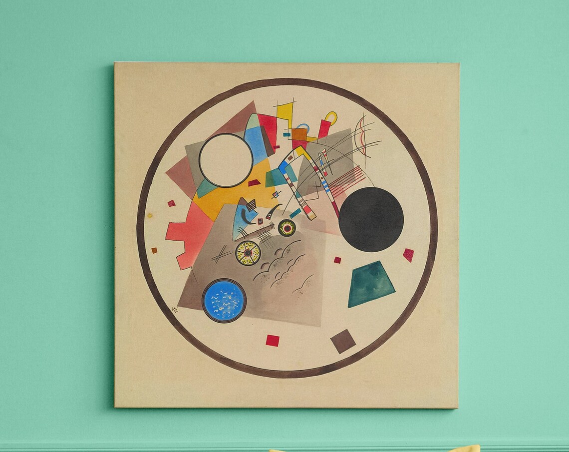 Wassily Kandinsky Light Circle Several Circles Expressionism Art Kandinsky Circle Art Kandinsky Painting Living Room Home Decor