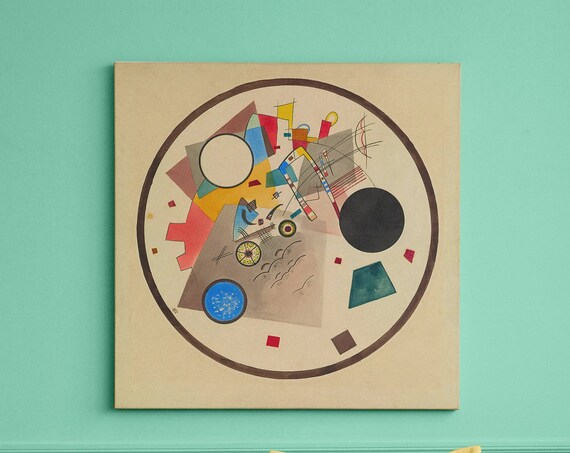 Wassily Kandinsky Several Circles Expressionist Geometric Art Poster