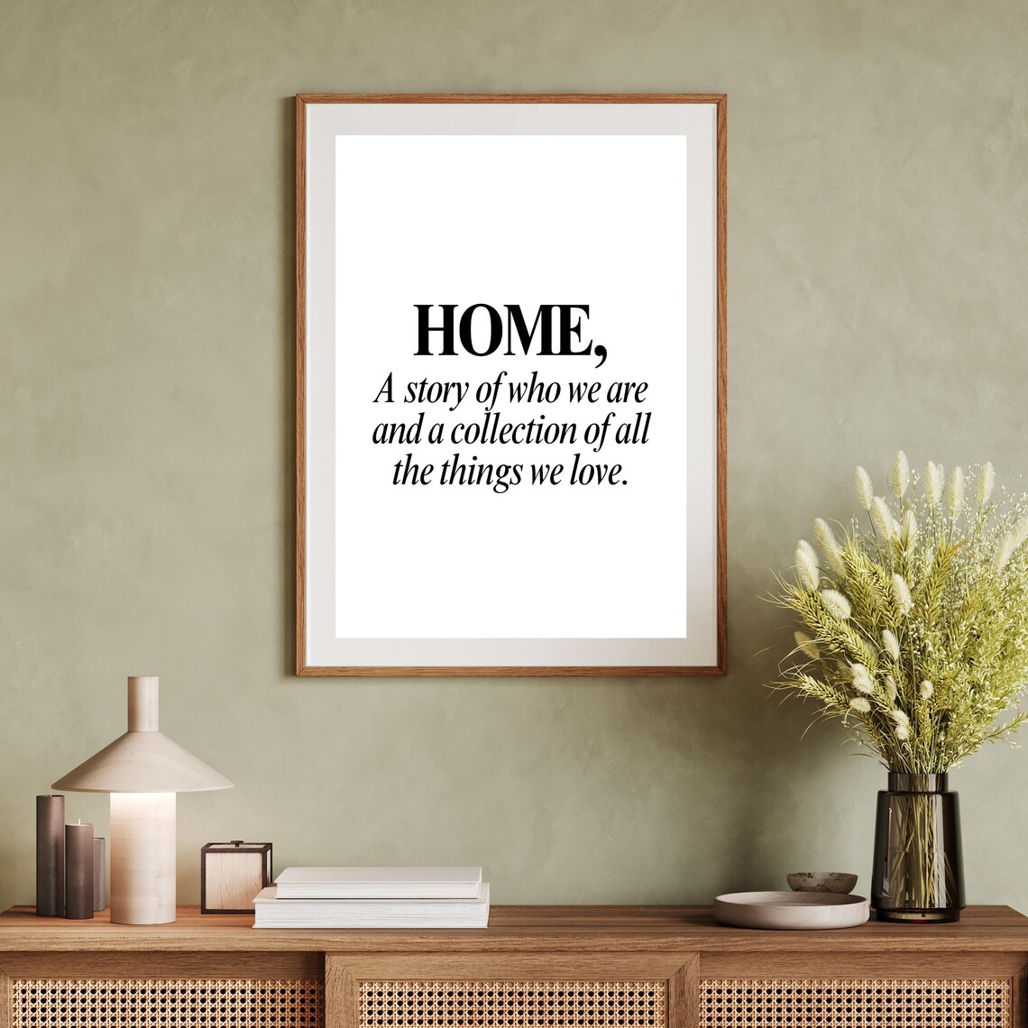 HOME Quote A Story of Who We Are Modern Typography Minimalist Wall Print - Image 3