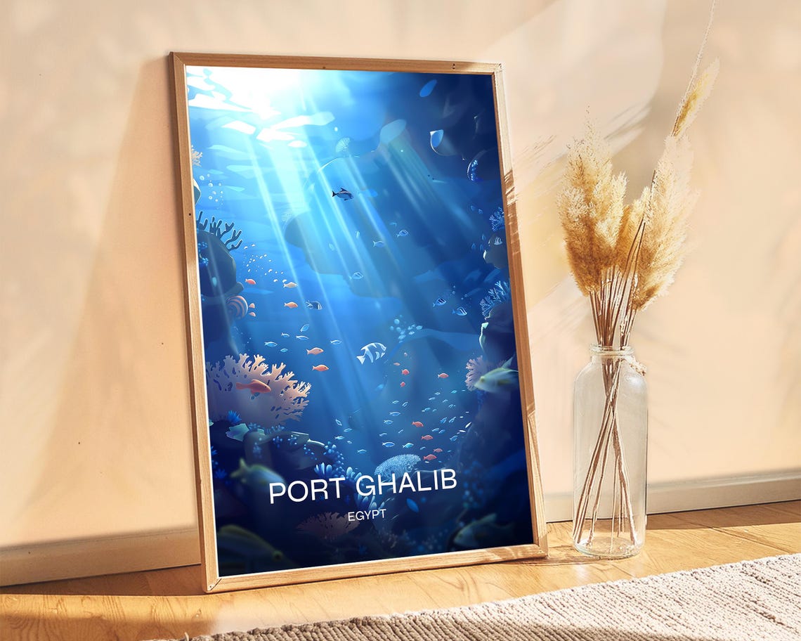 Port Ghalib Egypt Coral Reef Scuba Diving Underwater Ocean Poster