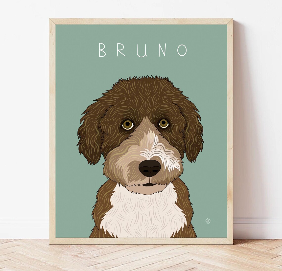 Whimsical Pet Portrait, Personalized Dog Art Print - Image 5