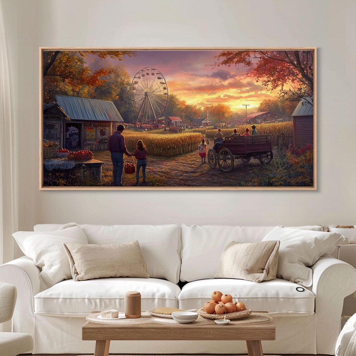Cozy Christmas Living Room Tree Presents Holiday Interior Scene Poster - Image 6