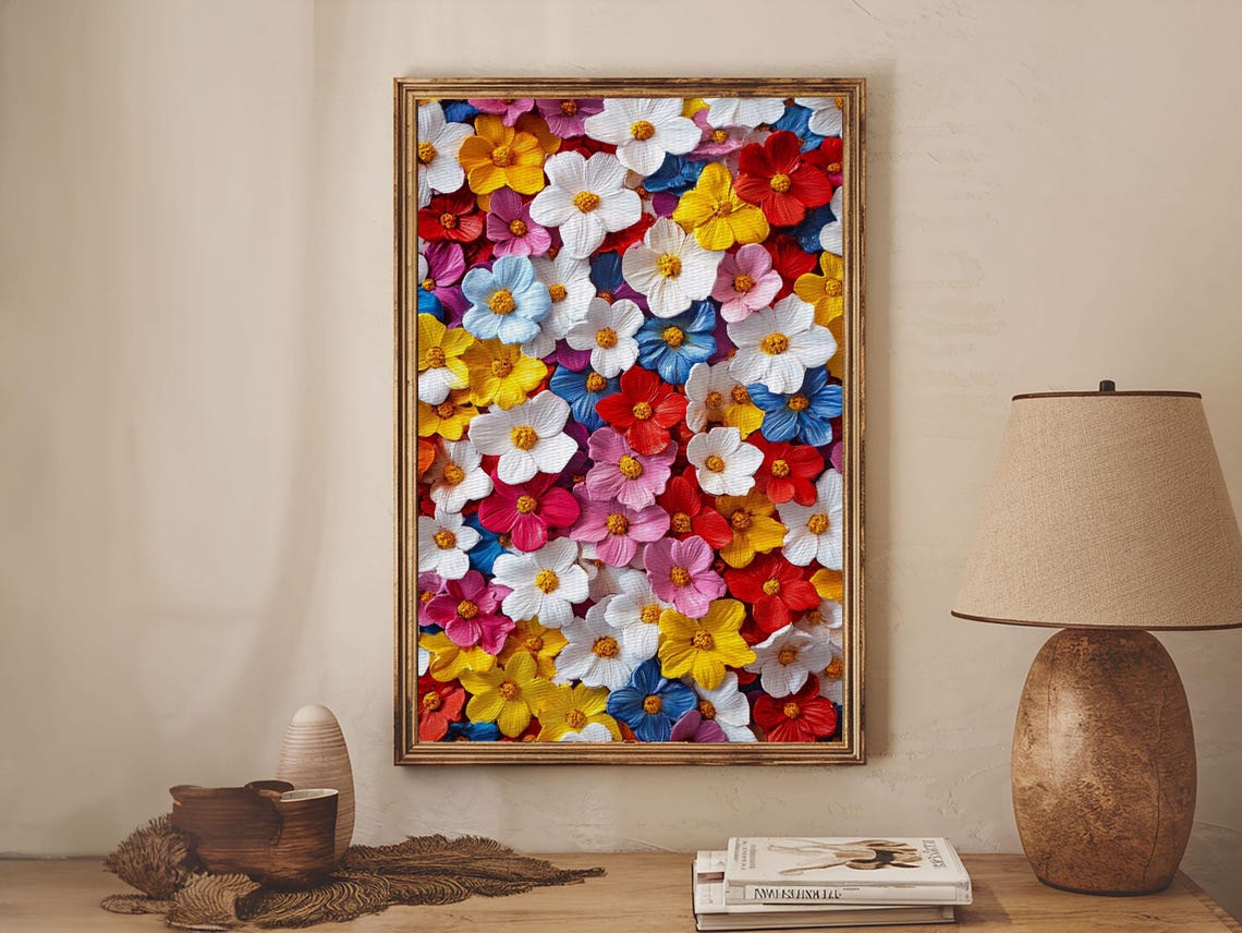 Botanical Prints Wall Art Framed Print 3d Effect Flower Art Modern Art Cute Room Decor Aesthetic Decor Trendy Wall Art Nuevart - Image 6