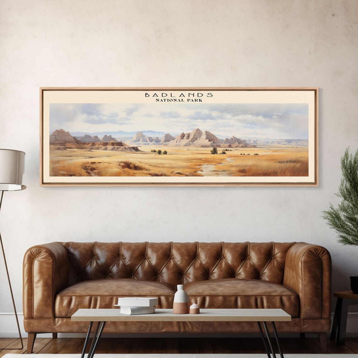 Badlands National Park, Minimalist Travel Poster