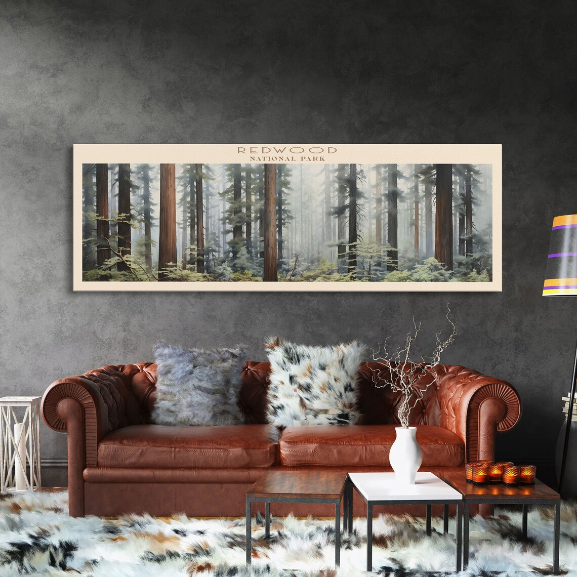 Redwood National Park, California Minimalist Travel Poster - Image 3