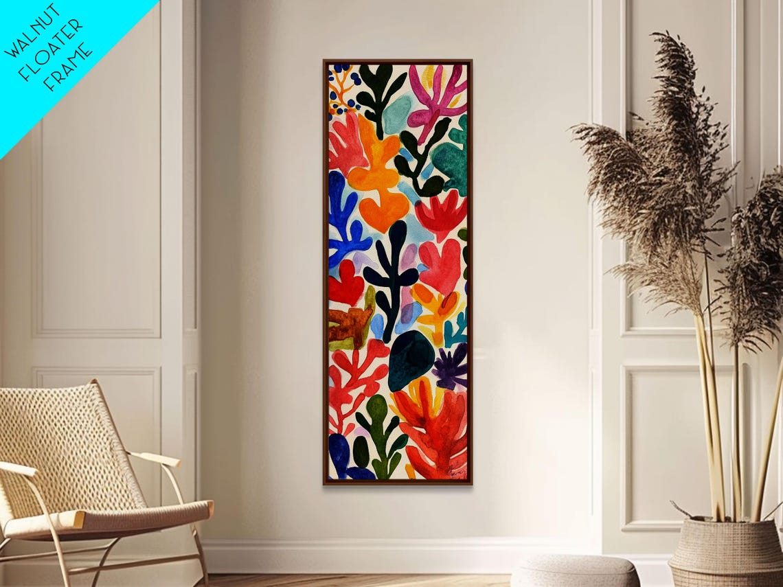 Matisse Inspired Botanical Abstract Coral Seaweed Art Poster - Image 5