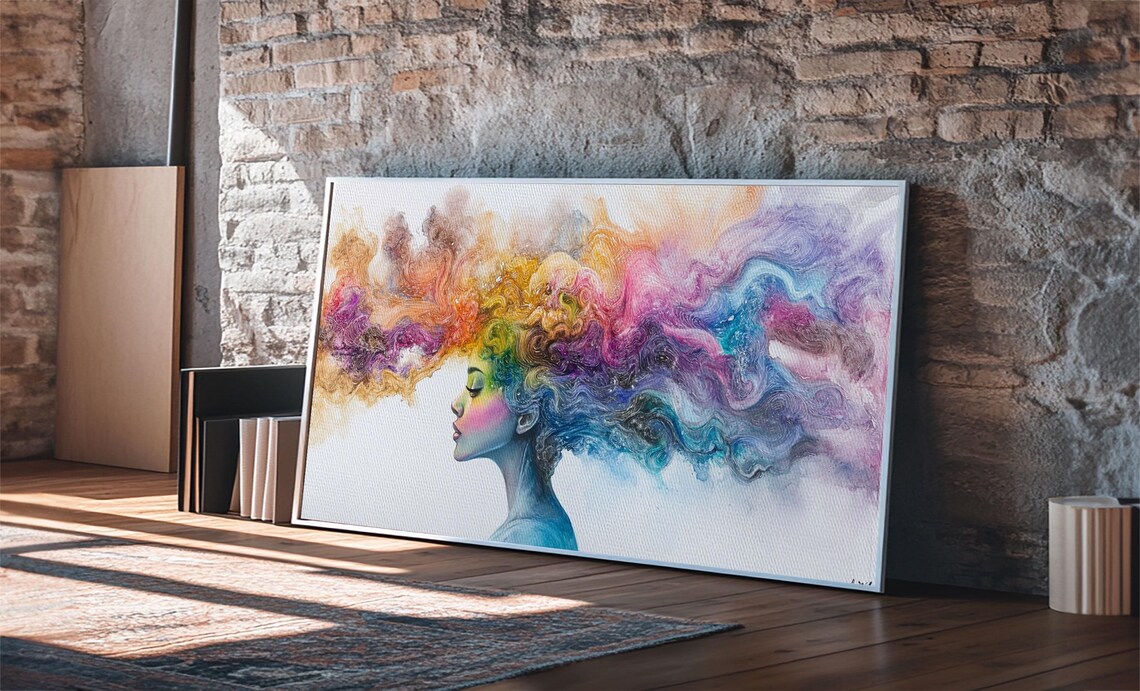 Mind Blowing Abstract Art, Colorful Rainbow - Image 2