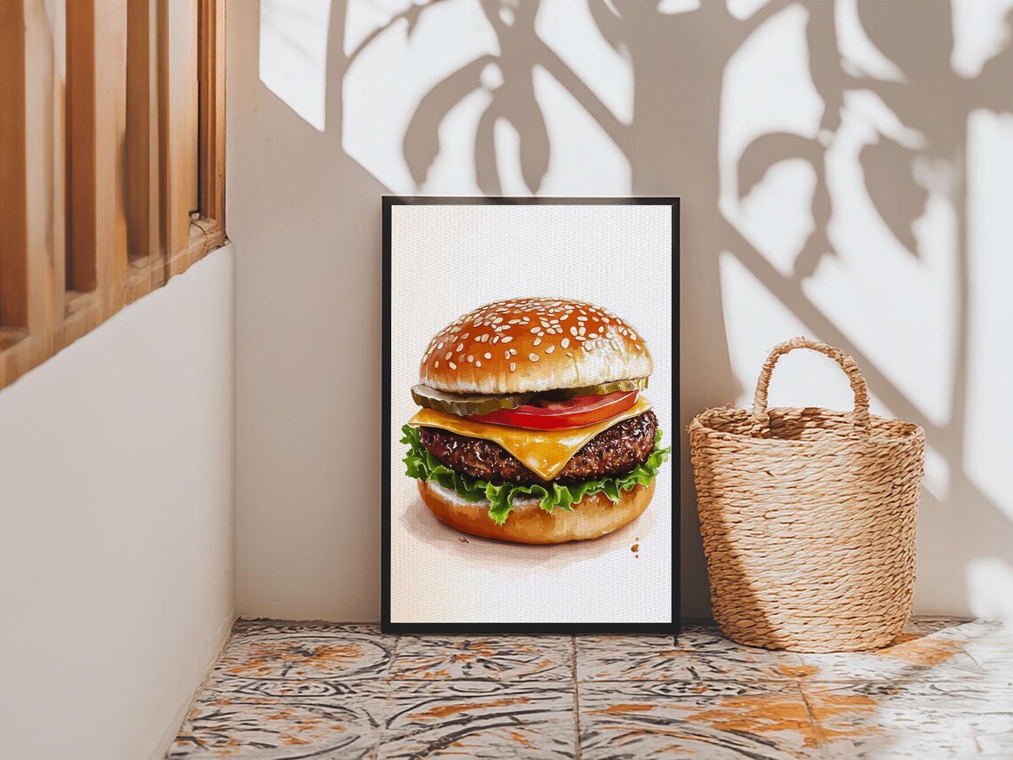 That's A Big Burger Kitchen Wall Art Print
