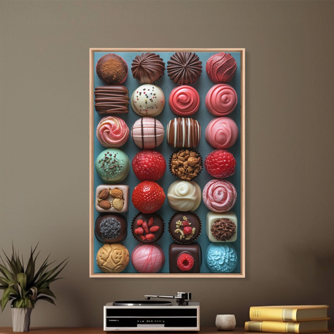 Chocolate Candy Kitchen Art Print, Pink Aesthetic - Image 4