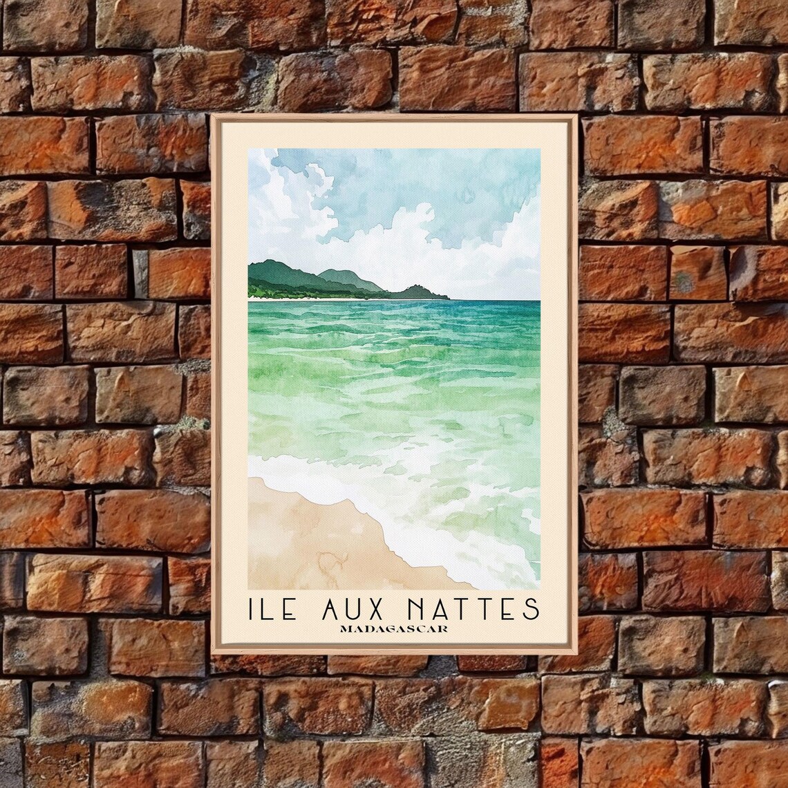 Ile Aux Nattes Madagascar Watercolor Art Print - Image 5