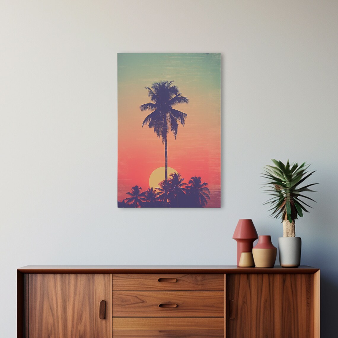 Palm Tree Tropical Minimalist Art Print, Dorm Decor - Image 4