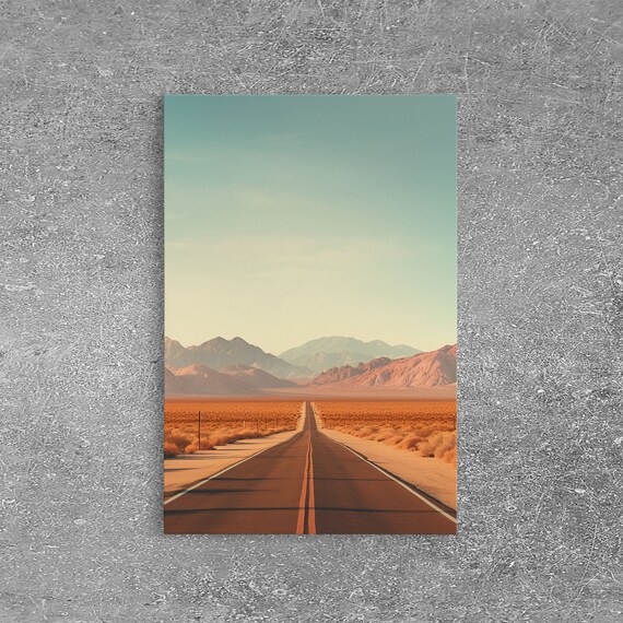 Desert Landscape Desert Wall Art Mountains Wall Art Print Wall Hanging Portrait Art Home Decor Prints Office Wall Decor