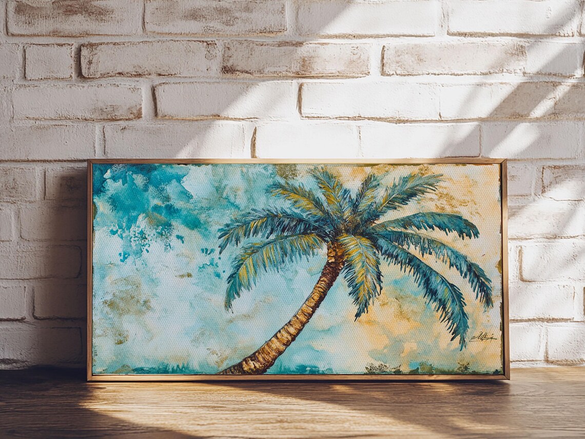 Vintage Palm Tree Florida Coastal Poster Print - Image 3