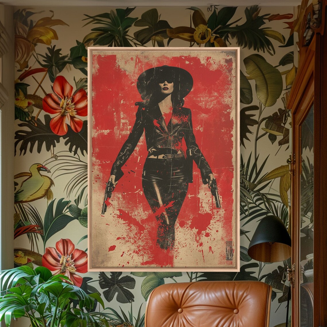 Western Cowgirl Book Cover Art, Modern Western Poster - Image 2