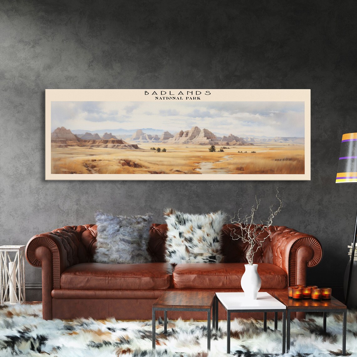 Badlands National Park, Minimalist Travel Poster - Image 3