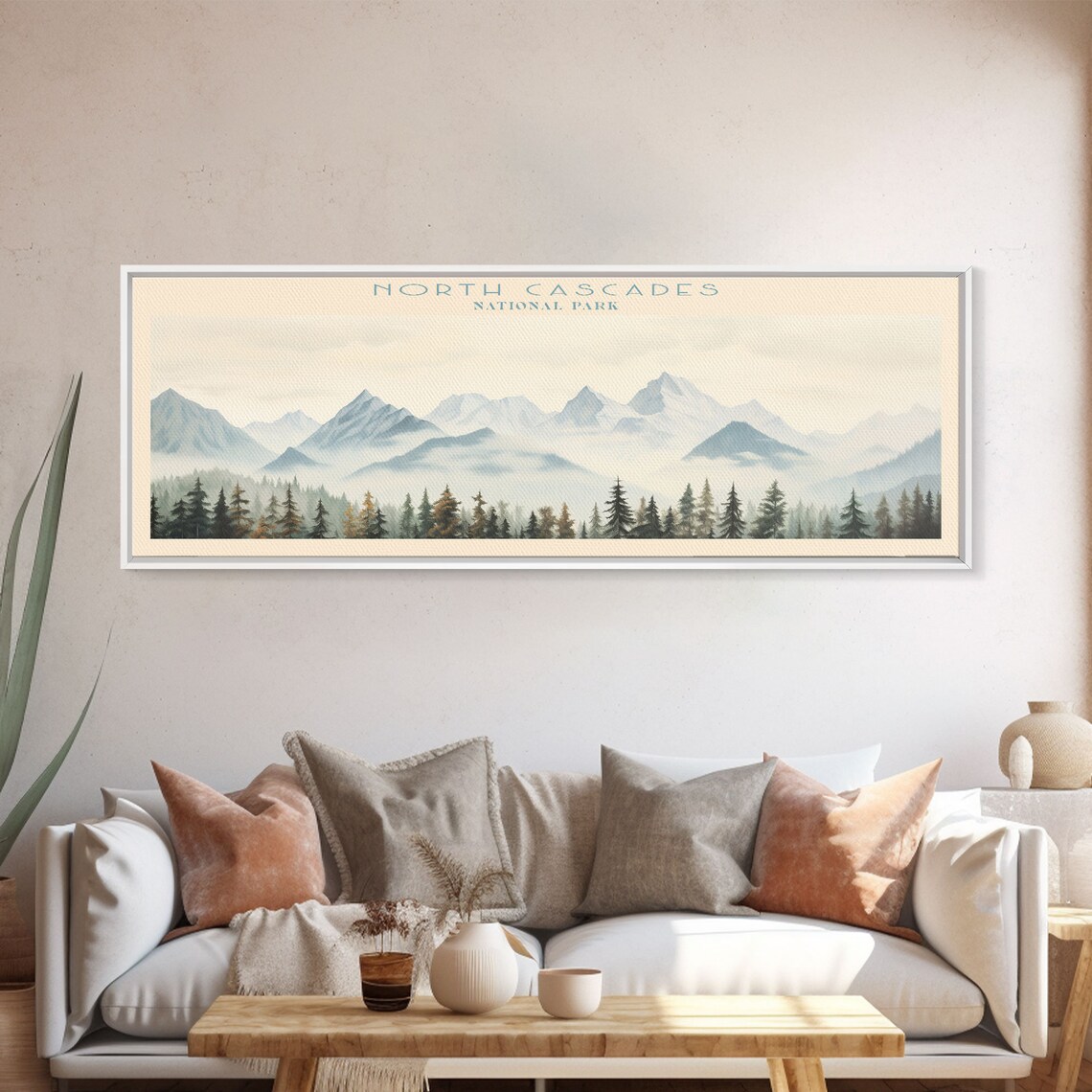 North Cascades National Park Minimalist Travel Poster - Image 4