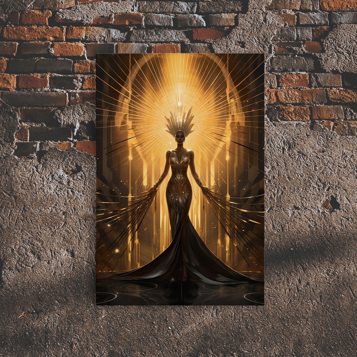 Art Deco Vintage Luxury Housewarming Art Print