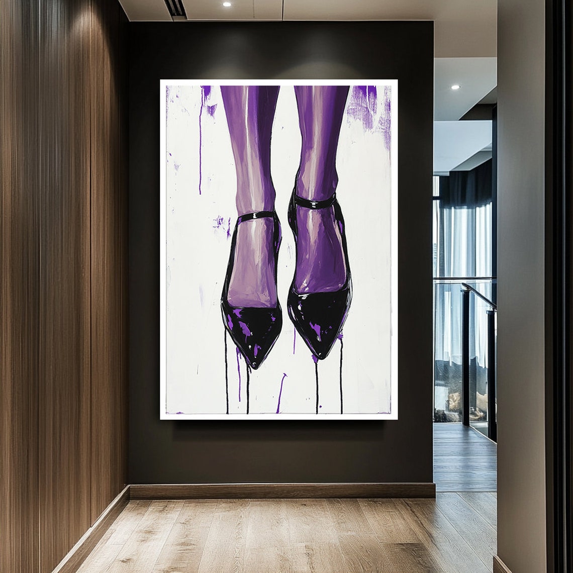 Fashionable Art Woman Art Feminine Figure Decor Sensual Woman Figure Art Elegant Wall Decor Feminine Silhouette Print Wall Art - Image 2