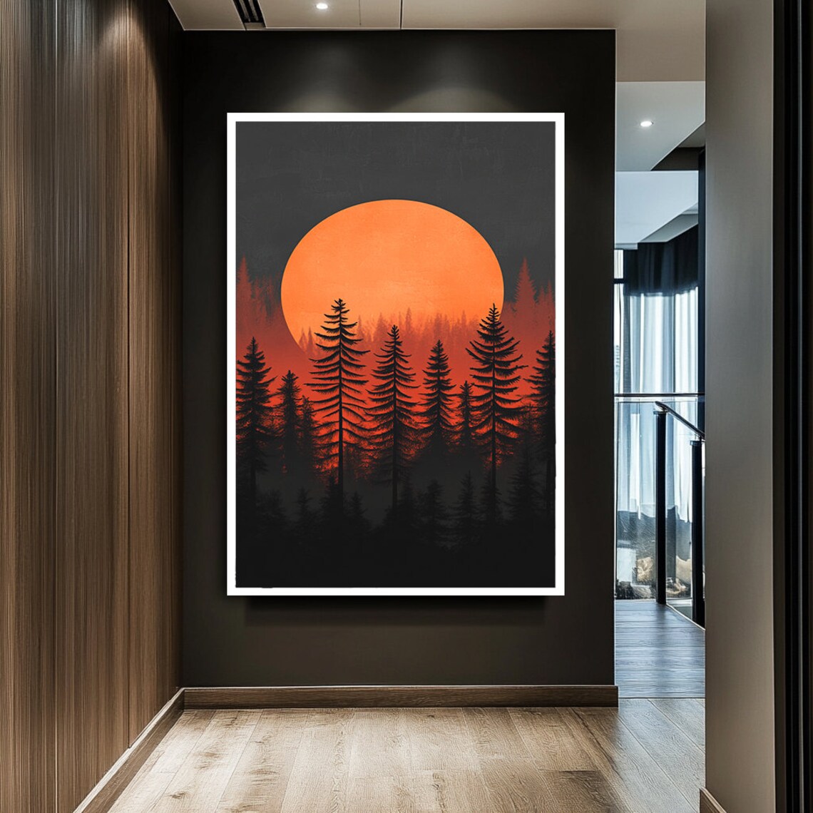 Sunset Landscape Art Print, Nature Inspired - Image 2