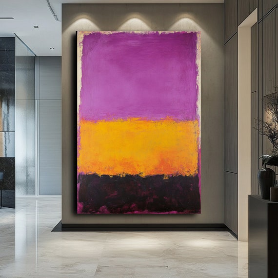 Mark Rothko Abstract Art Mark Rothko Inspired Bold Color Block Wall Art Large Modern Minimalist Print Iconic Rothko Style Wall Art