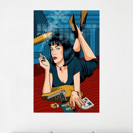 Pop Art Wall Hanging Modern Glass Decor Gift For Her Omg Shock Comic Style Bedroom Personalized Mom