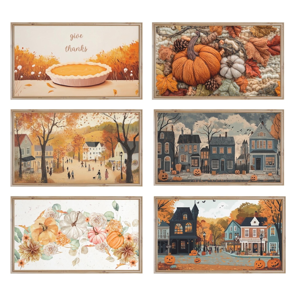 Autumn Frame TV Art Bundle 30 Fall Halloween Thanksgiving Designs Poster - Image 5