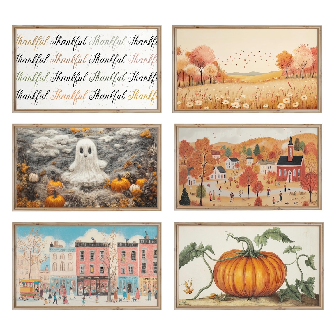 Autumn Frame TV Art Bundle 30 Fall Halloween Thanksgiving Designs Poster - Image 4