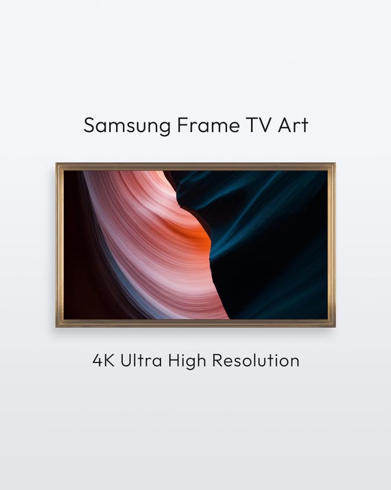 Samsung Frame Tv Abstract Art Canyon Contrast Modern Artwork 4k Print