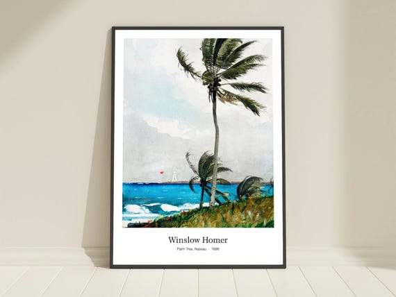 Winslow Homer Palm Tree Nassau Art Poster