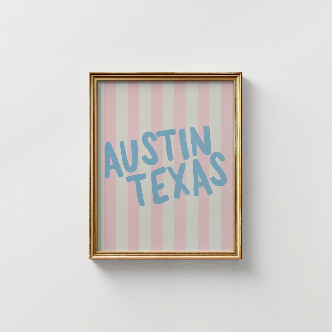 Austin Texas Vertical Illustration, Personalized Gift - Image 5