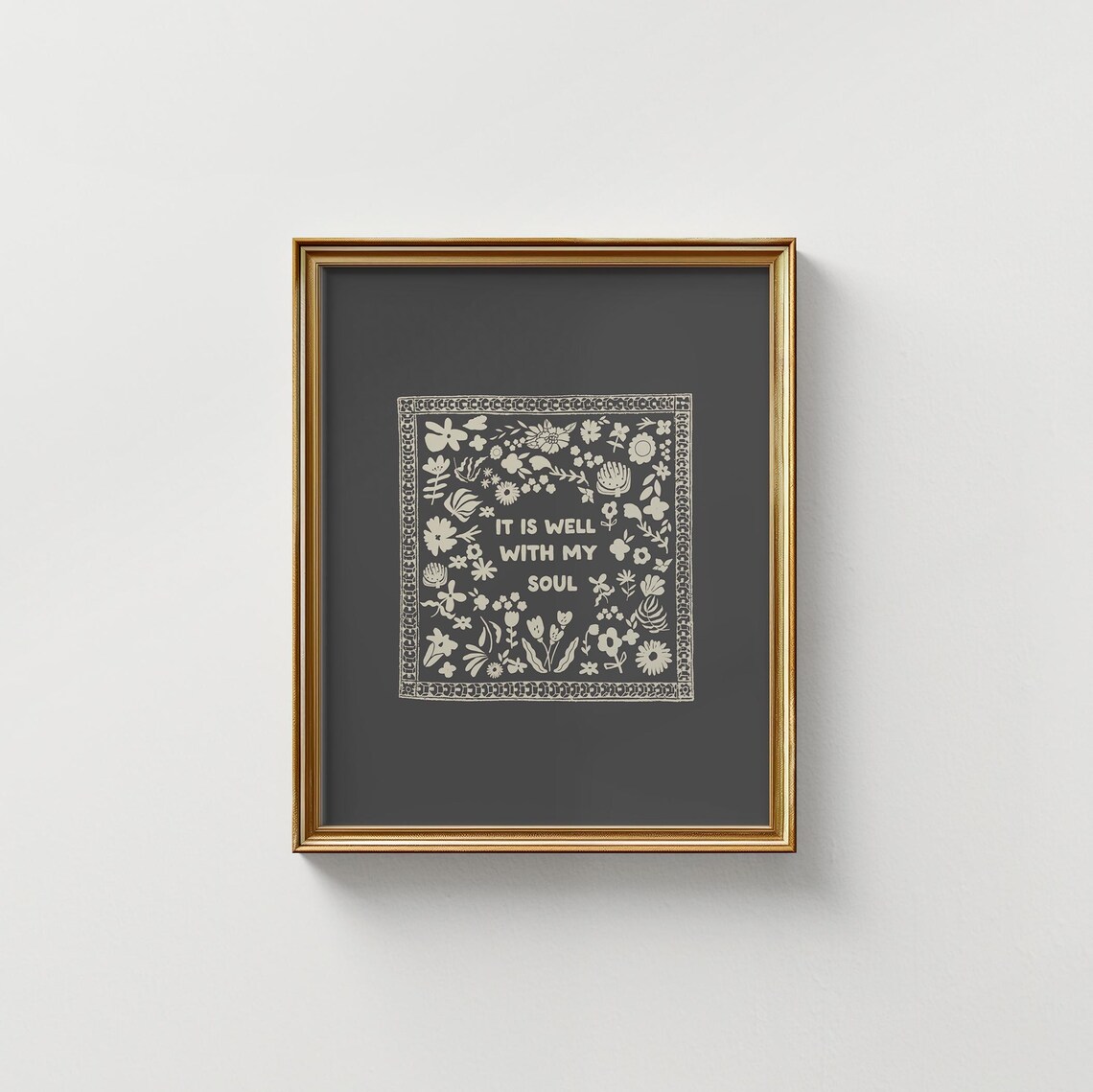 It Is Well With My Soul Christian Vertical Art Print - Image 5