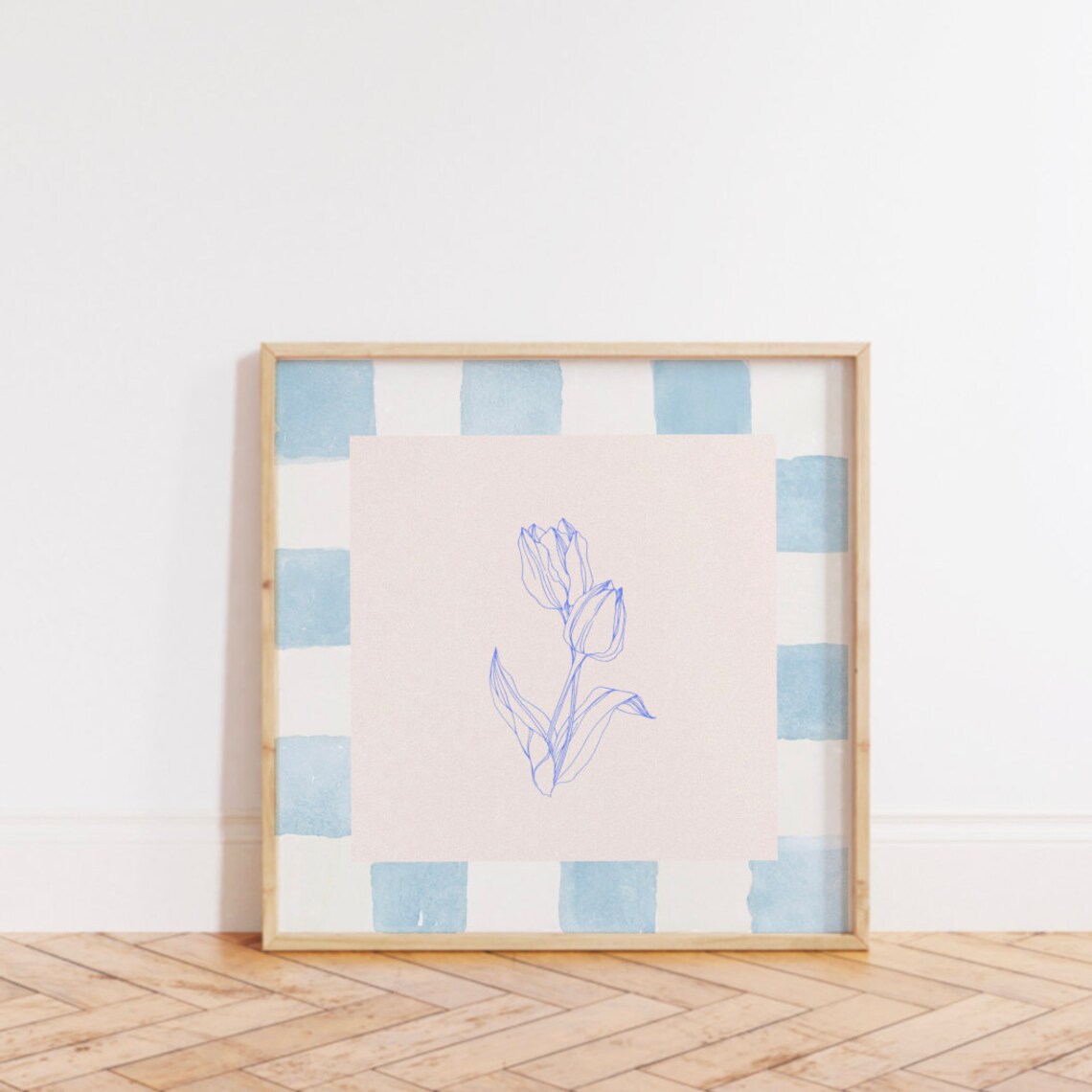 Tulip Illustration Print, Trendy Botanical Decor - Image 2