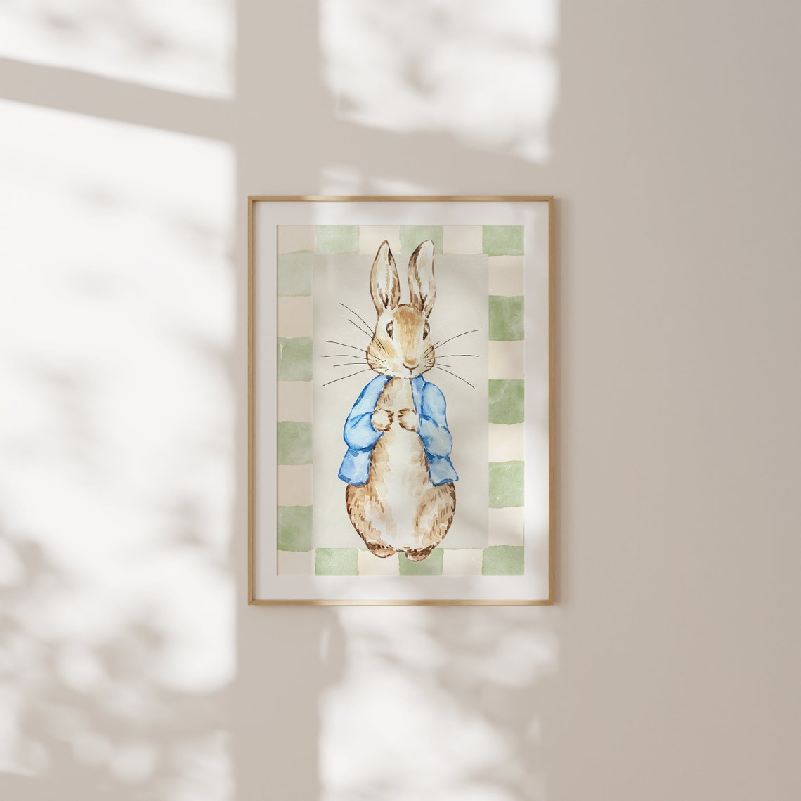 Vintage Peter Rabbit Print Wall Art Nursery Art Abstract Vintage Painting Cottagecore Decor Art - Image 2