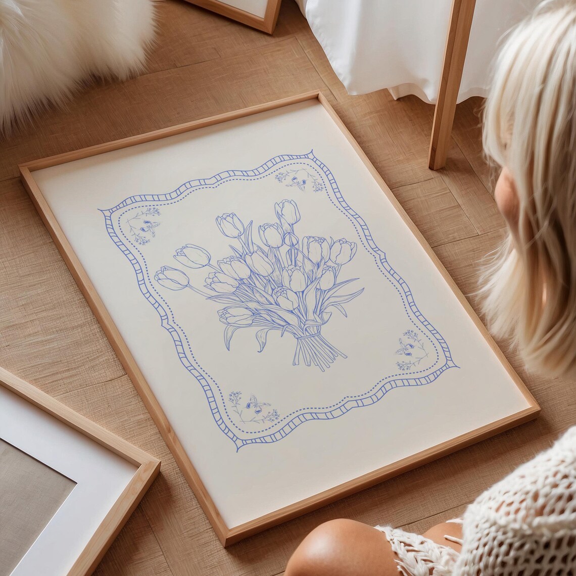 Vintage Tulip Botanical Illustration Art Print