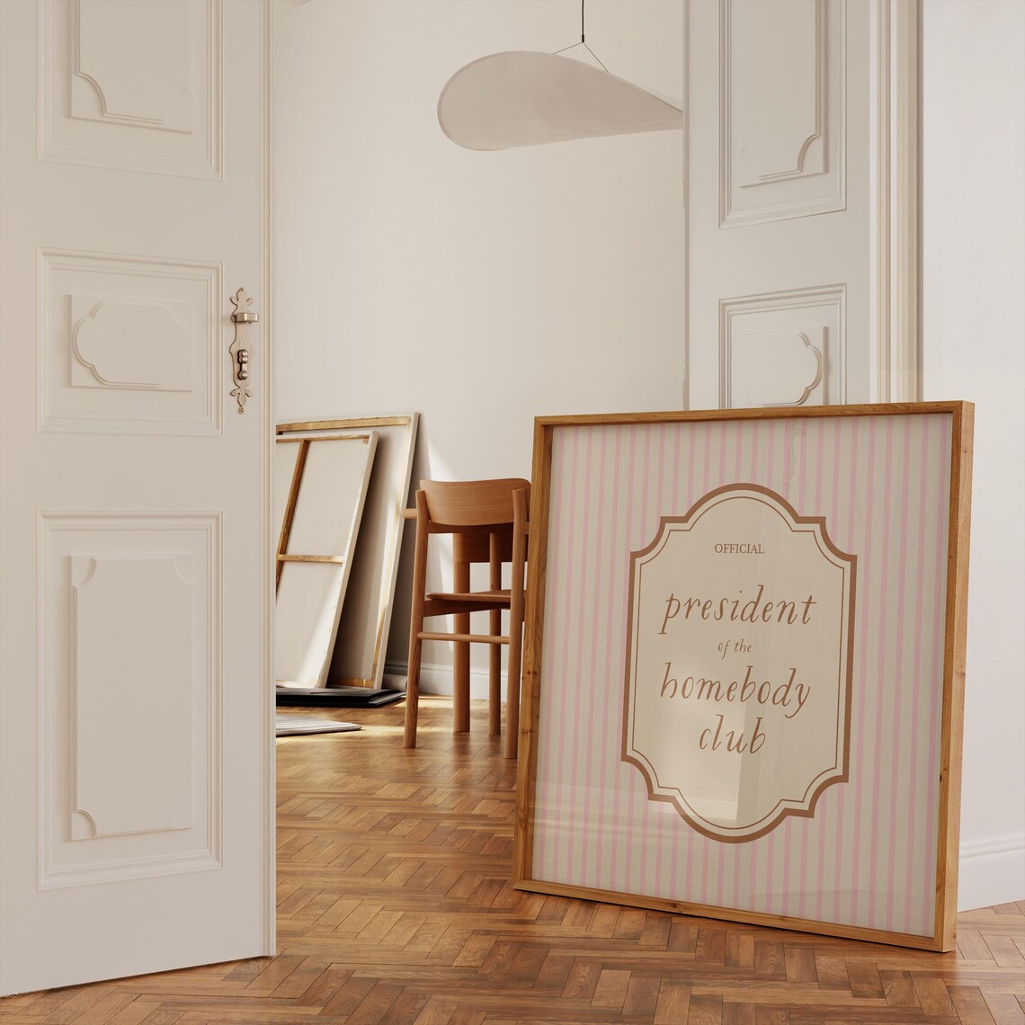 President Of Homebody Club, Trendy Decor Art Print - Image 2
