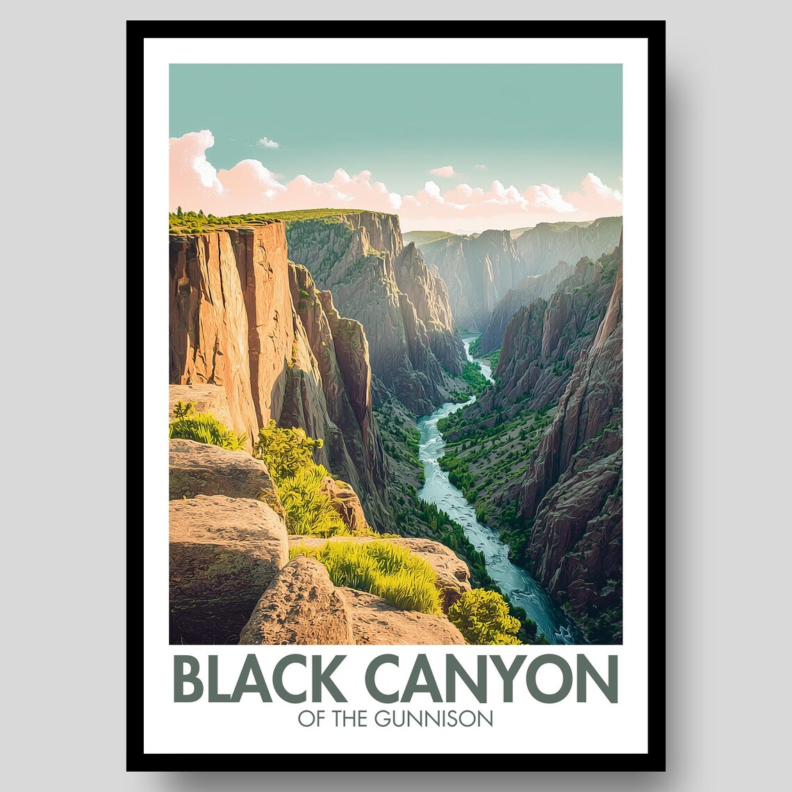 Black Canyon Of Gunnison National Park Poster Print