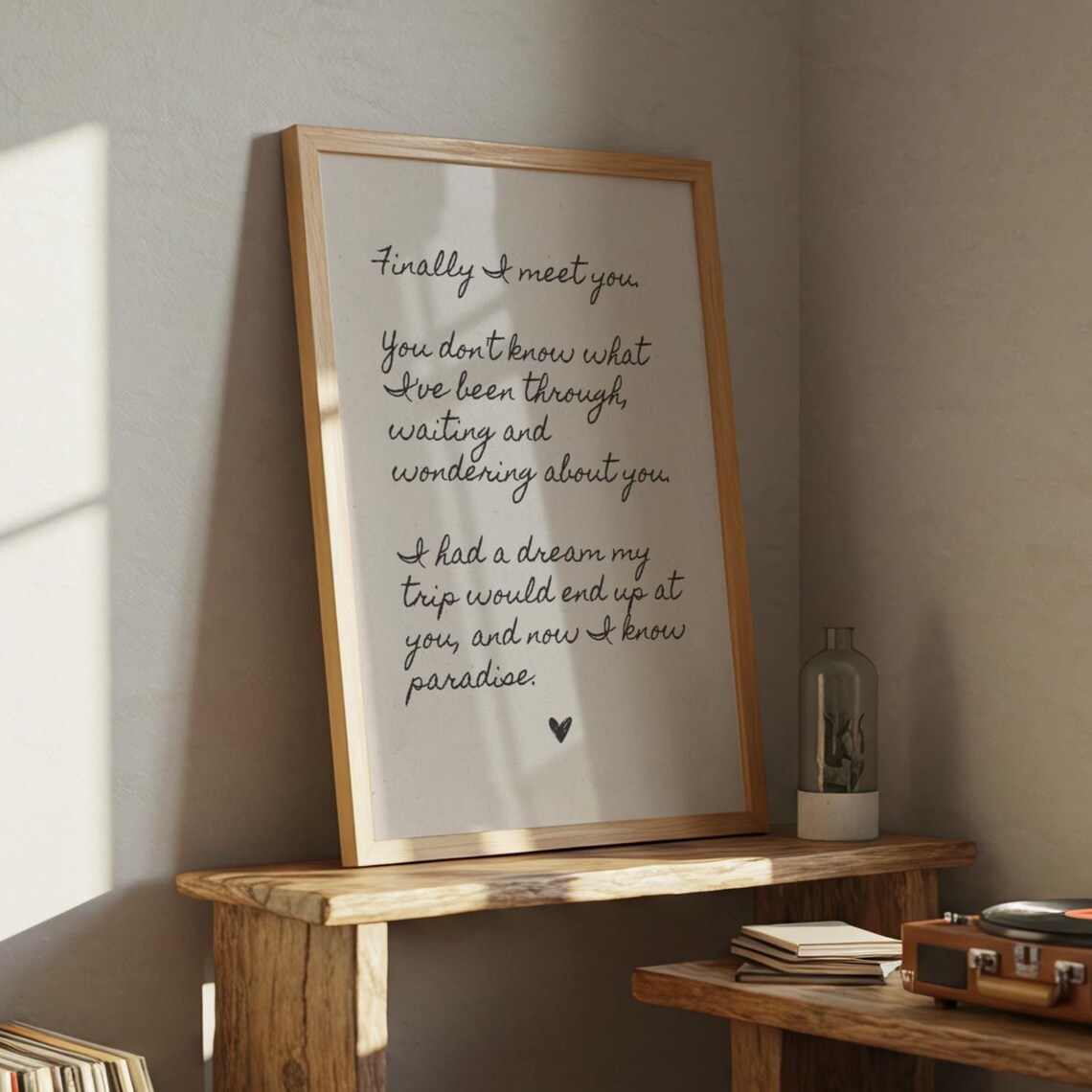 Finally Love Letter Lyrics Handwritten House Music Club Poster