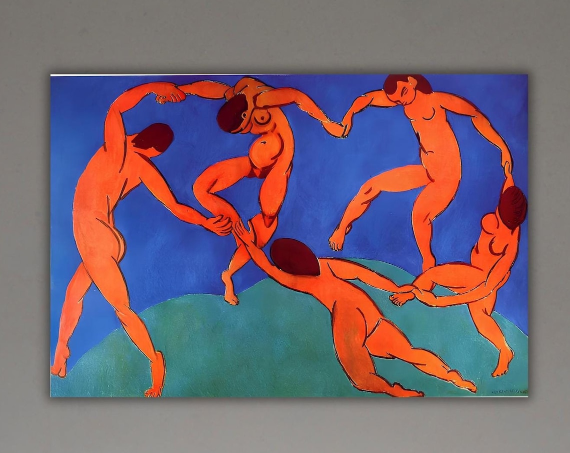 Henri Matisse The Dance Red Figures Circle Blue Fauvist Art Poster - Image 3